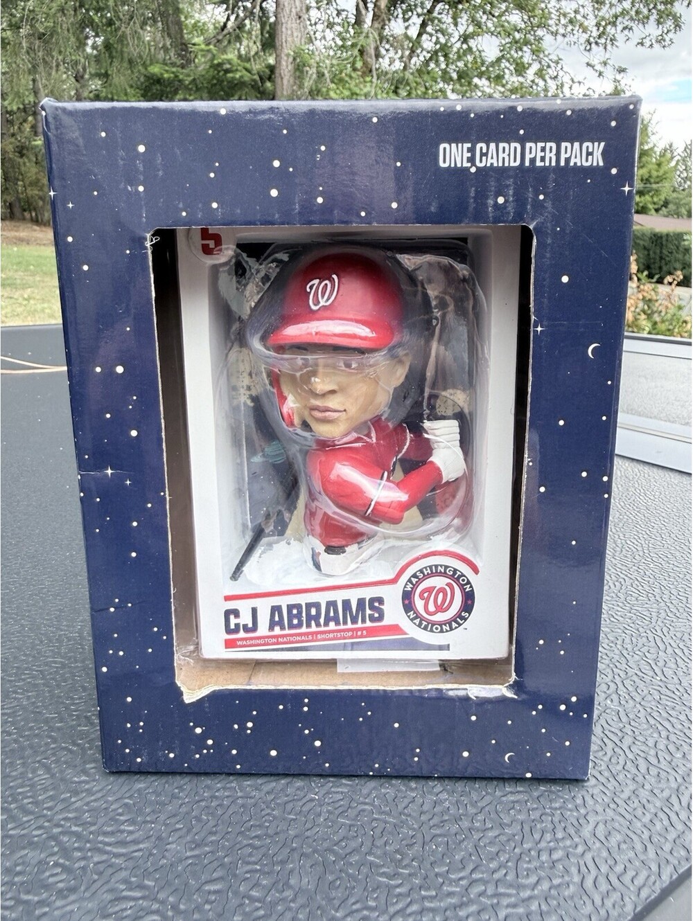 Washington Nationals CJ Abrams Baseball Card Bobblehead SGA 5/30/26 New in Box